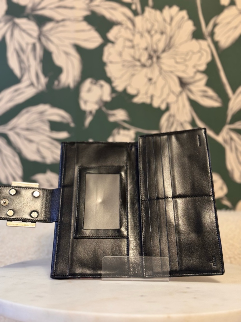 Fendi Authentic Vintage Red Zucca Monogram Wallet, EUC RARE - Picture 12 of 13
